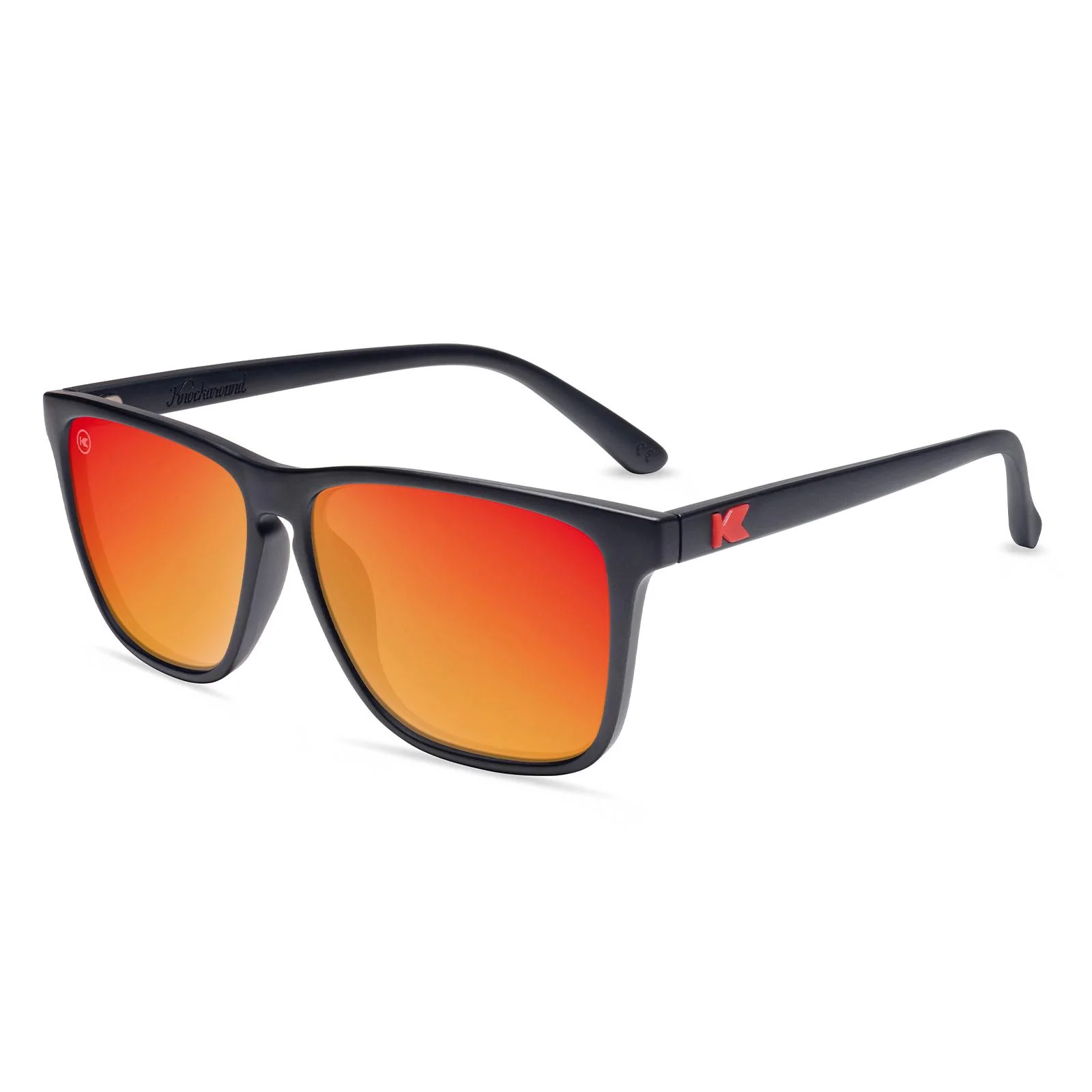 Matte Black / Red Sunset Fast Lanes