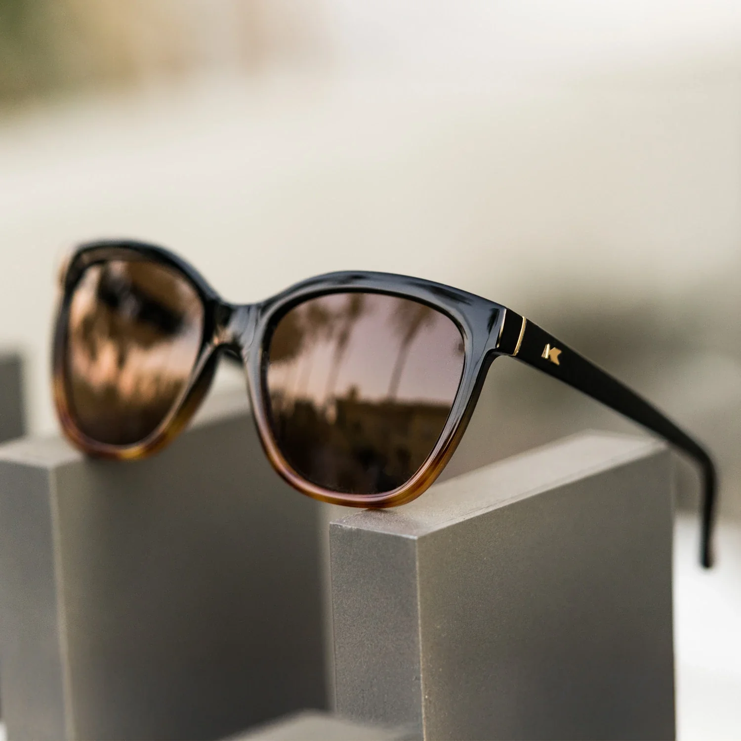 Glossy Black & Blonde Tortoise Shell Fade Deja Views - Image 2